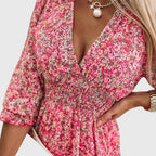 Elisa | Floral Puff Sleeve Dress